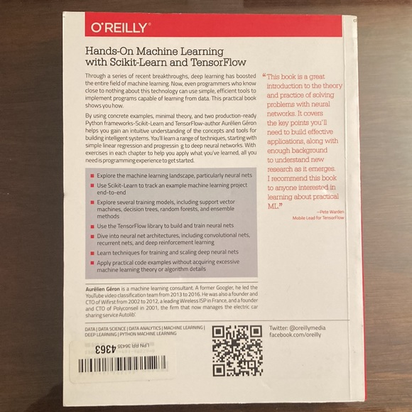 Hands-On Machine Learning with Scikit-Learn & TensorFlow by Aurelien Geron - Picture 2 of 3